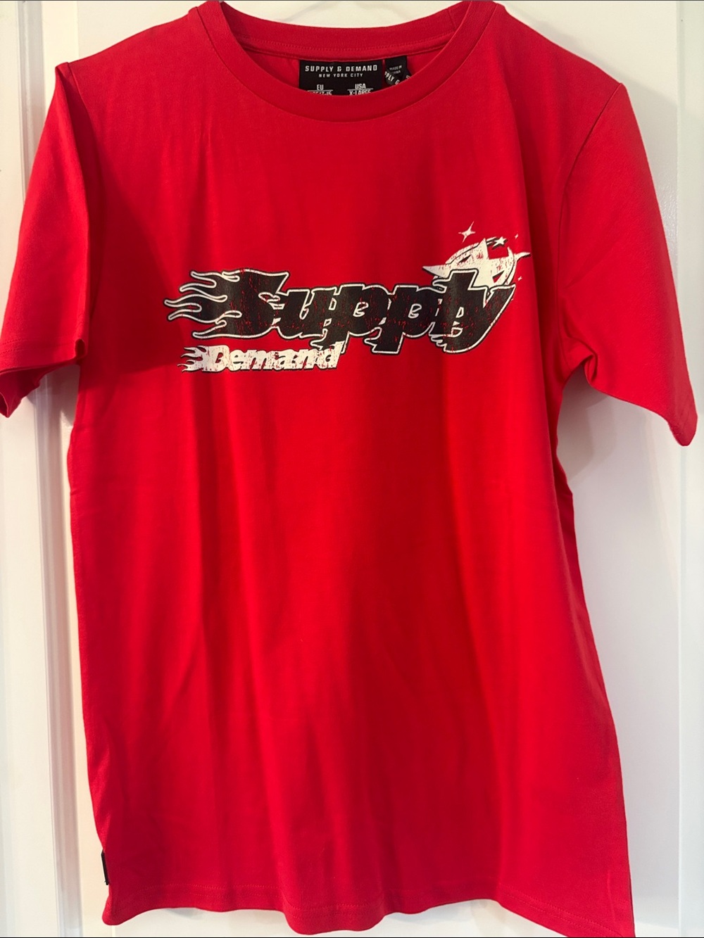 Supply & Demand Kids' Red Logo Tee
